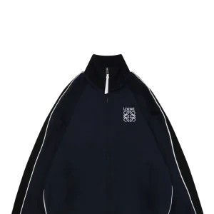 Loewe Floral Logo Embroidered Stand Collar Jacket