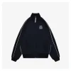 L Floral Logo Embroidered Stand Collar Jacket