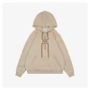 L ON Collaboration Floral Logo Drawstring Hoodie (Brown/Black)
