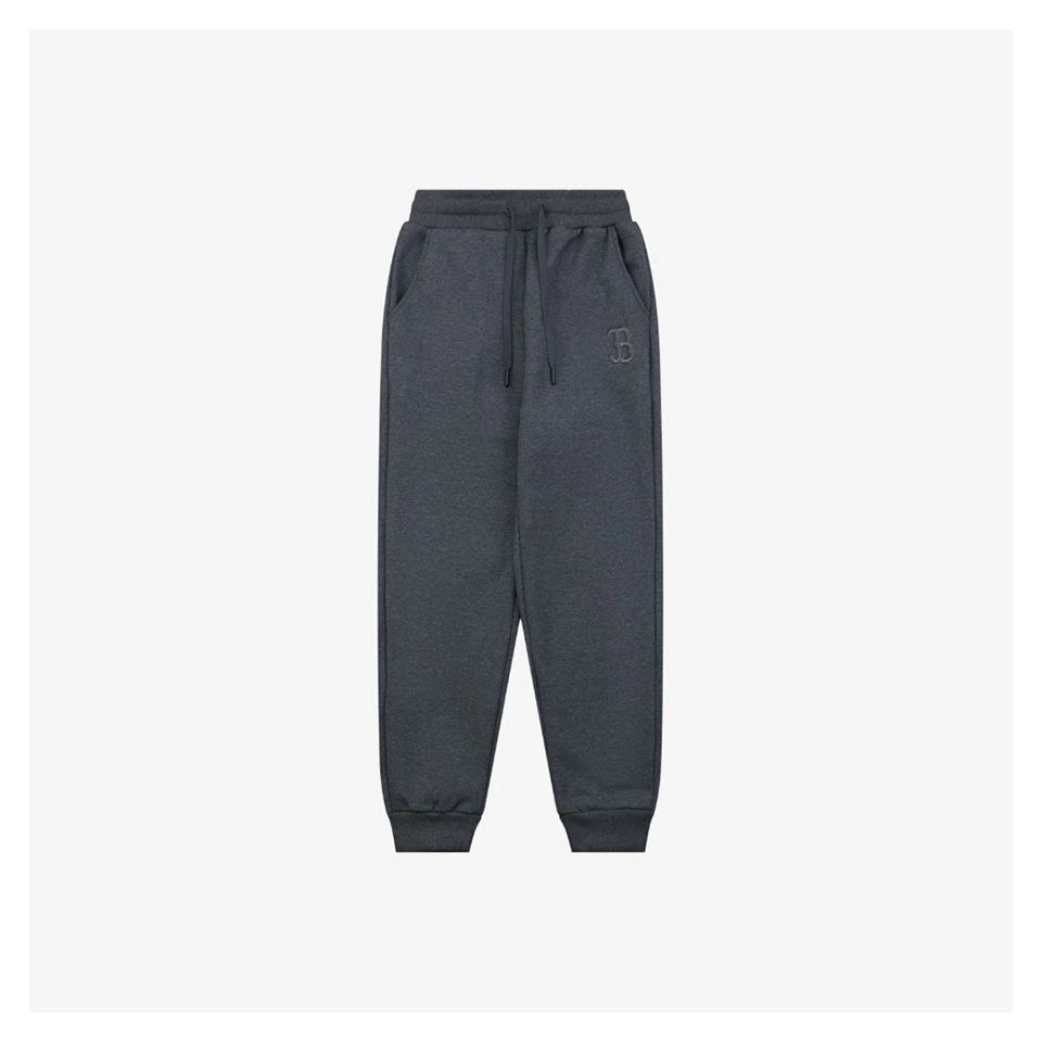 MLB New York Yankees Embroidered Fleece Jogger Pants Grey Front view