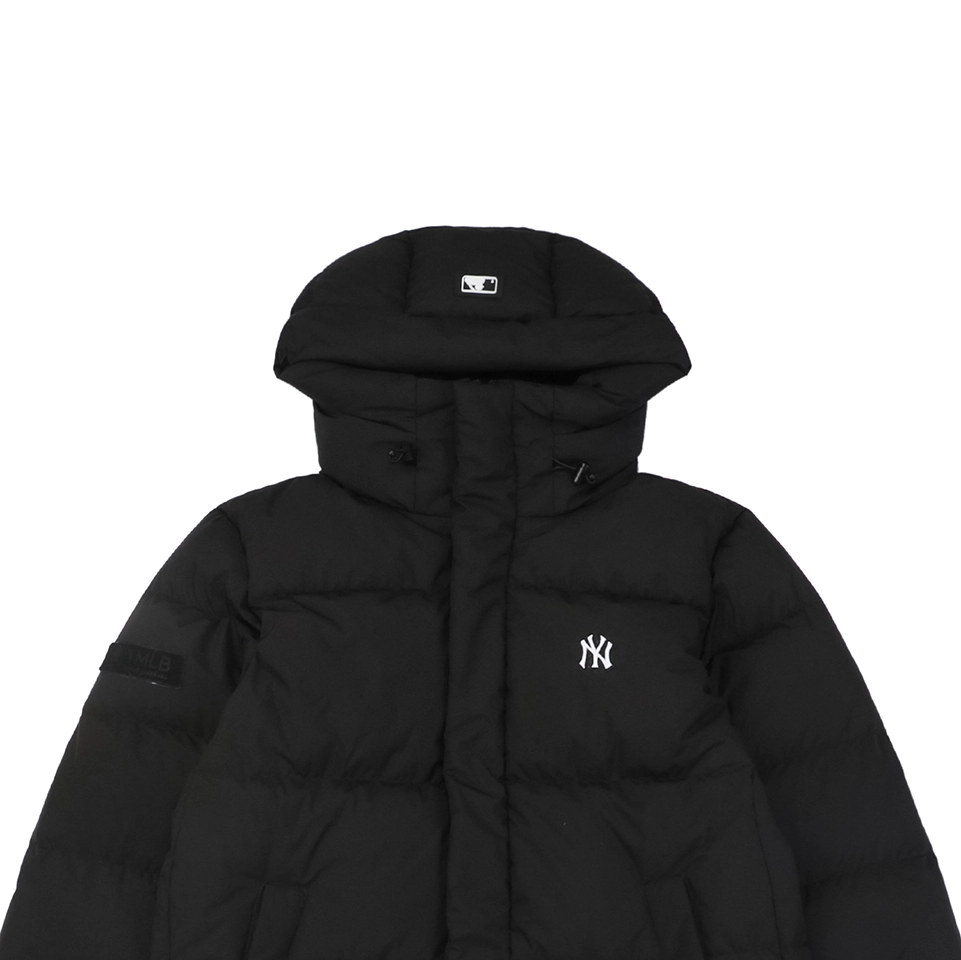 MLB New York Yankees Logo Long Down Jacket Black
