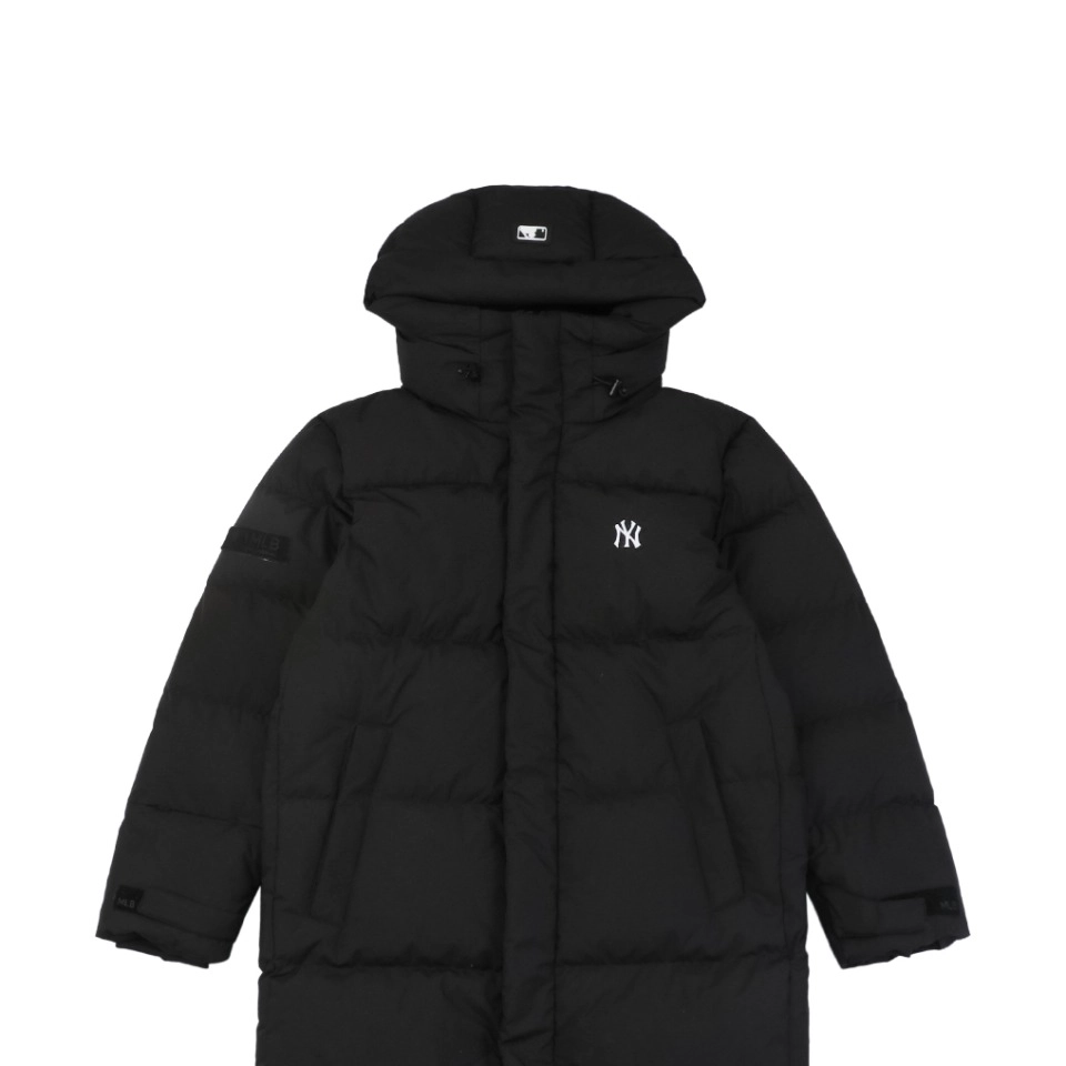 MLB New York Yankees Logo Long Down Jacket Black