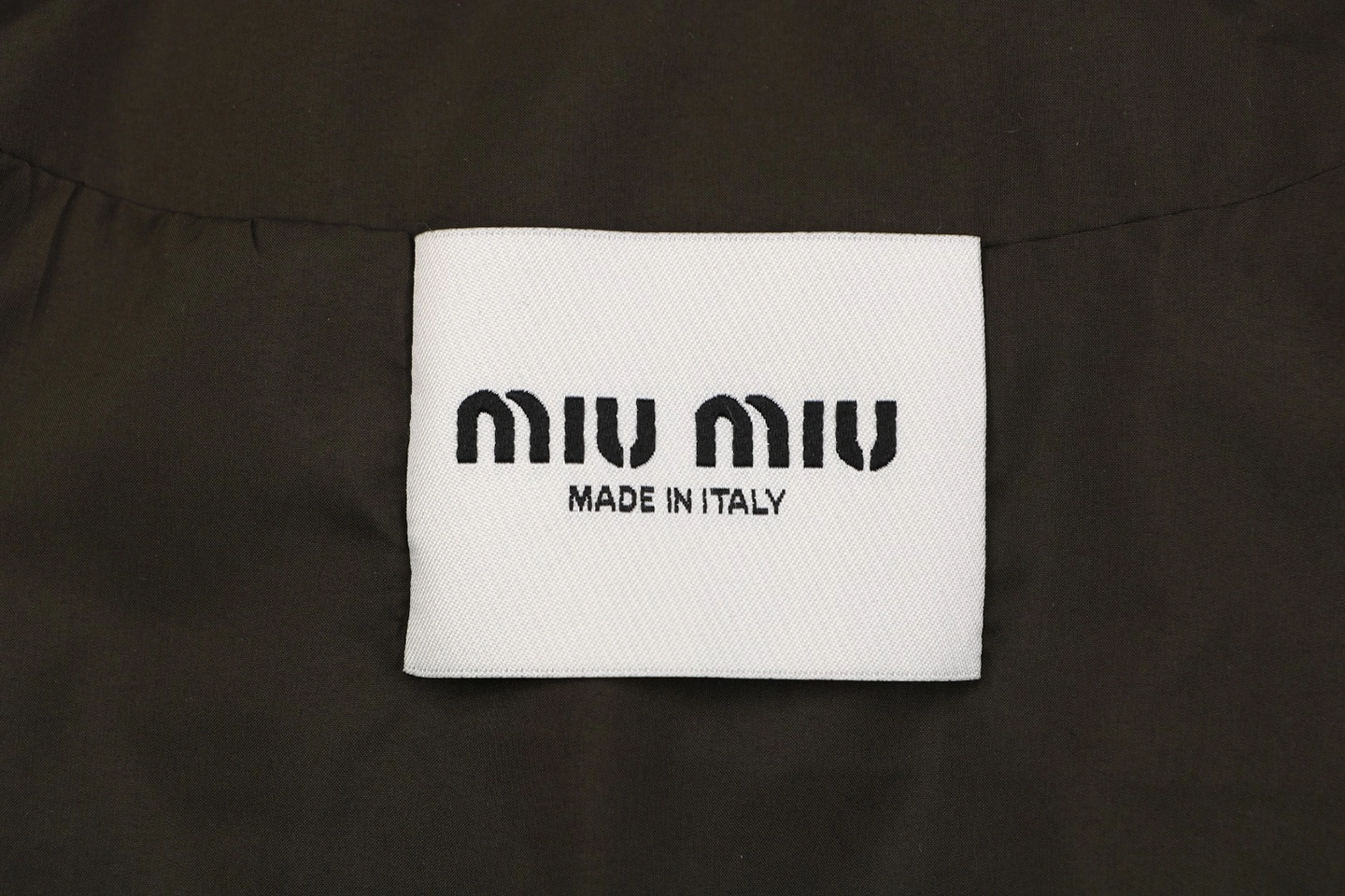 Miu Miu Leather Collar Down Vest Brand