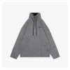 MM Logo Half-Zip Wool Blend Jacket