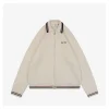 MM Red & Blue Ribbed Trim Cotton Zip-Up Jacket