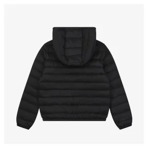 Moncler Hede Hooded Lightweight Down Jacket #506 Black Back view