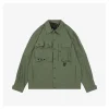 Mxxcler Multi-Pocket Utility Detachable Sleeve Jacket (Green/Blue)