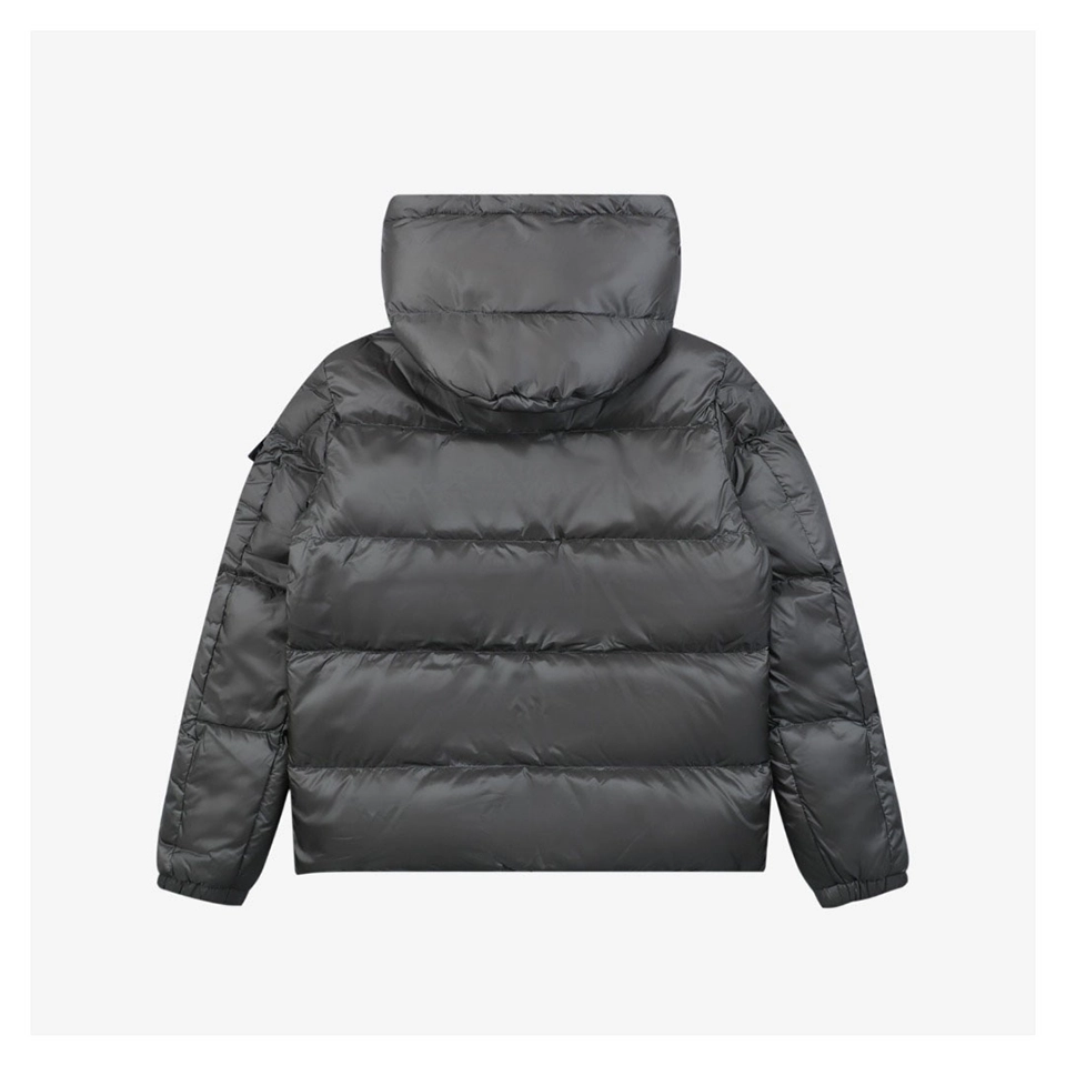 Moncler Vouyere Maya 2 Hooded Down Jacket #510 Grey Back view