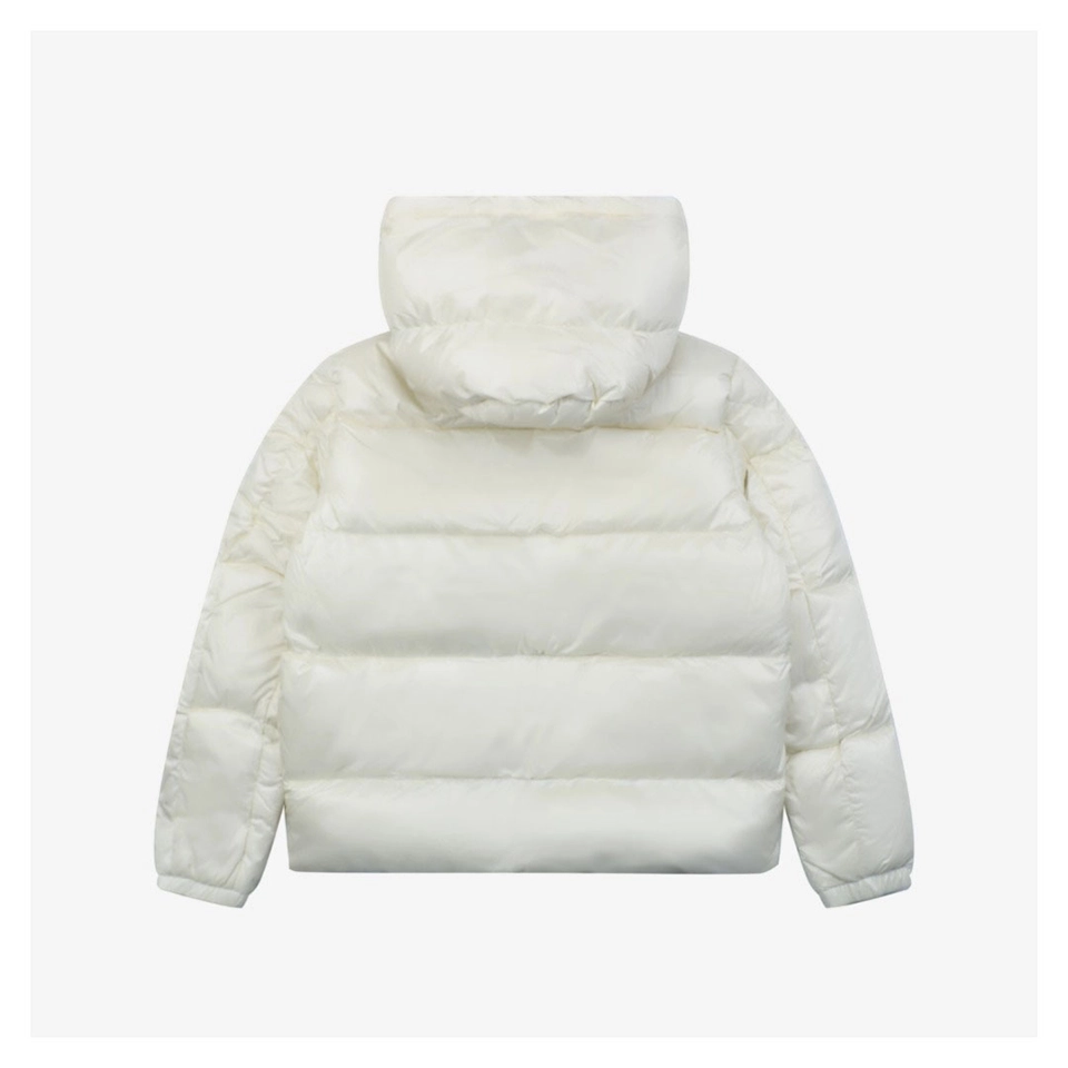 Moncler Vouyere Maya 2 Hooded Down Jacket #510 White Back view