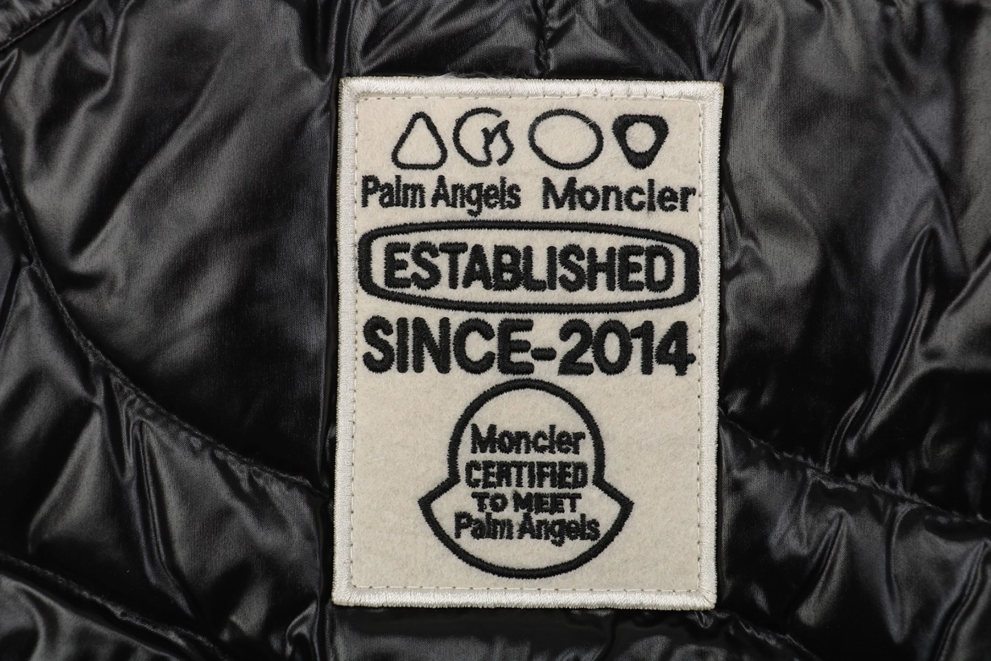 Moncler x Palm Angels Haunani Stand Collar Down Jacket Black