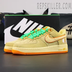 Nike Air Force 1 DOAF “Duck or Egg” PE side view with Nike box background