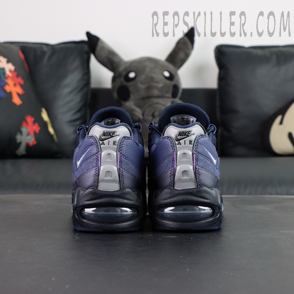 Nike Air Max 95 OG Sanded Purple rear view of both shoes