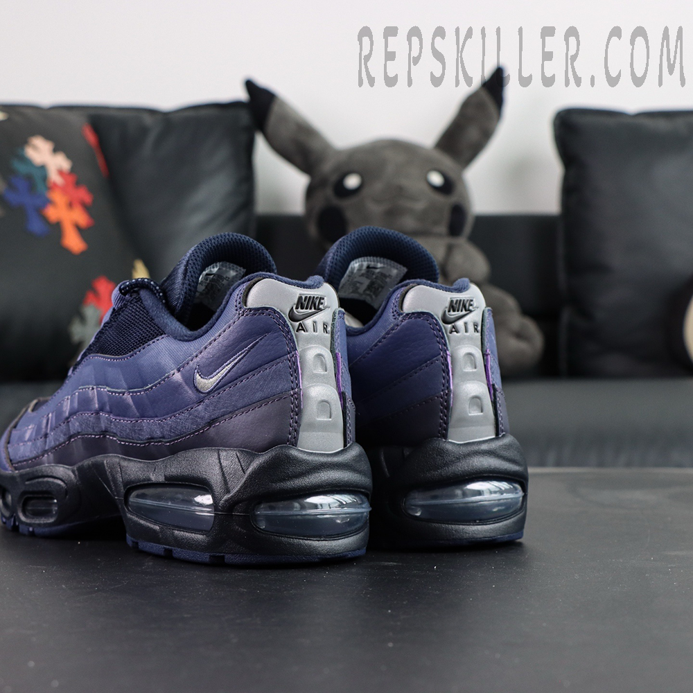 Nike Air Max 95 OG Sanded Purple heel and Air unit detail