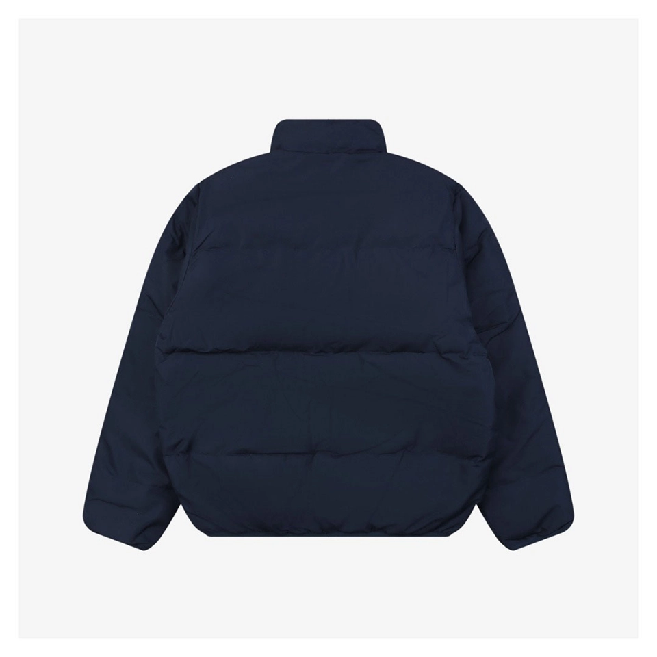 Nike Swoosh Stand Collar Down Jacket Blue Back view
