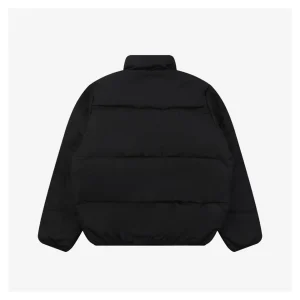 Nike Swoosh Stand Collar Down Jacket Black Back view