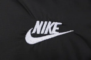 Nike Windrunner Diagonal Quilted Hooded Down Jacket Black Brand