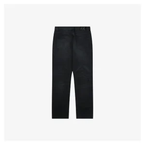 Ralph Lauren RR Leather Patch Selvedge Denim Jeans Back view