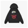 Saint Michael Distressed Potted Flower Graphic Hoodie