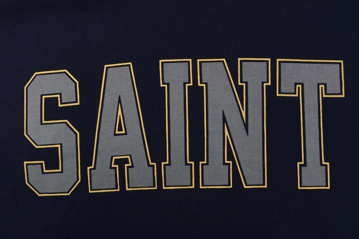 Saint Michael Reflective Angel Medallion Graphic Hoodie Back Print
