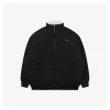 We11done Minimal Logo Shearling Collar Padded Jacket