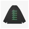 We11done Neon Green Repeated Logo Printed Shirt