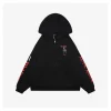 We11done Three-Eye Deer Graphic Zip-Up Hoodie