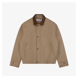 Acne Studios Leather Collar Barn Jacket Front view