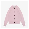 Ami Embossed Heart Knit Cardigan