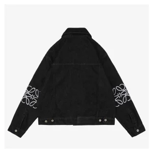 Loewe Anagram Embroidered Sleeve Denim Jacket Back view
