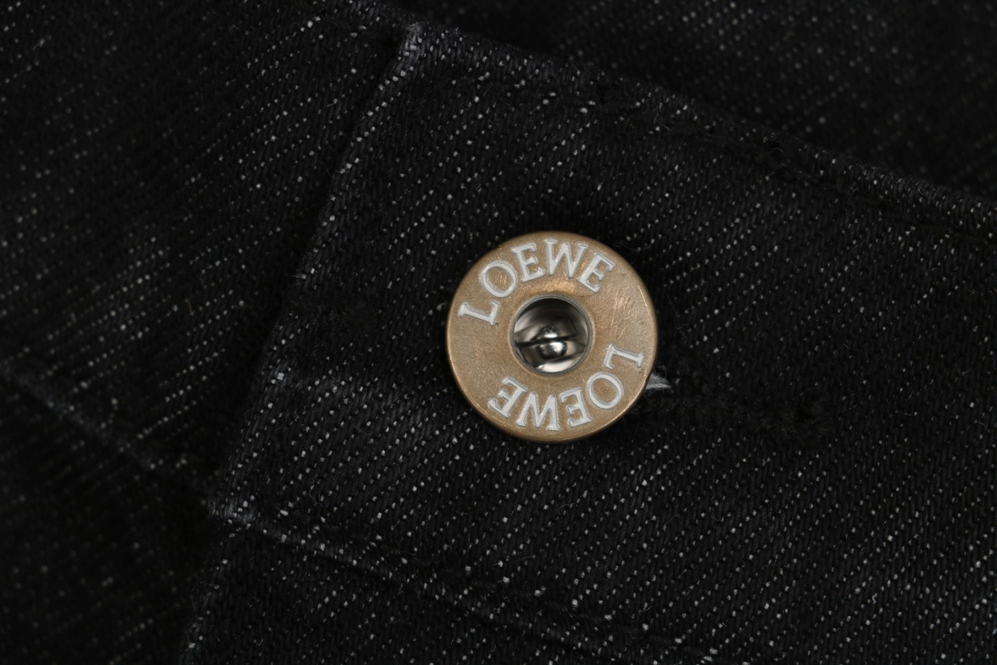 Loewe Anagram Knee Panel Denim Jeans Button