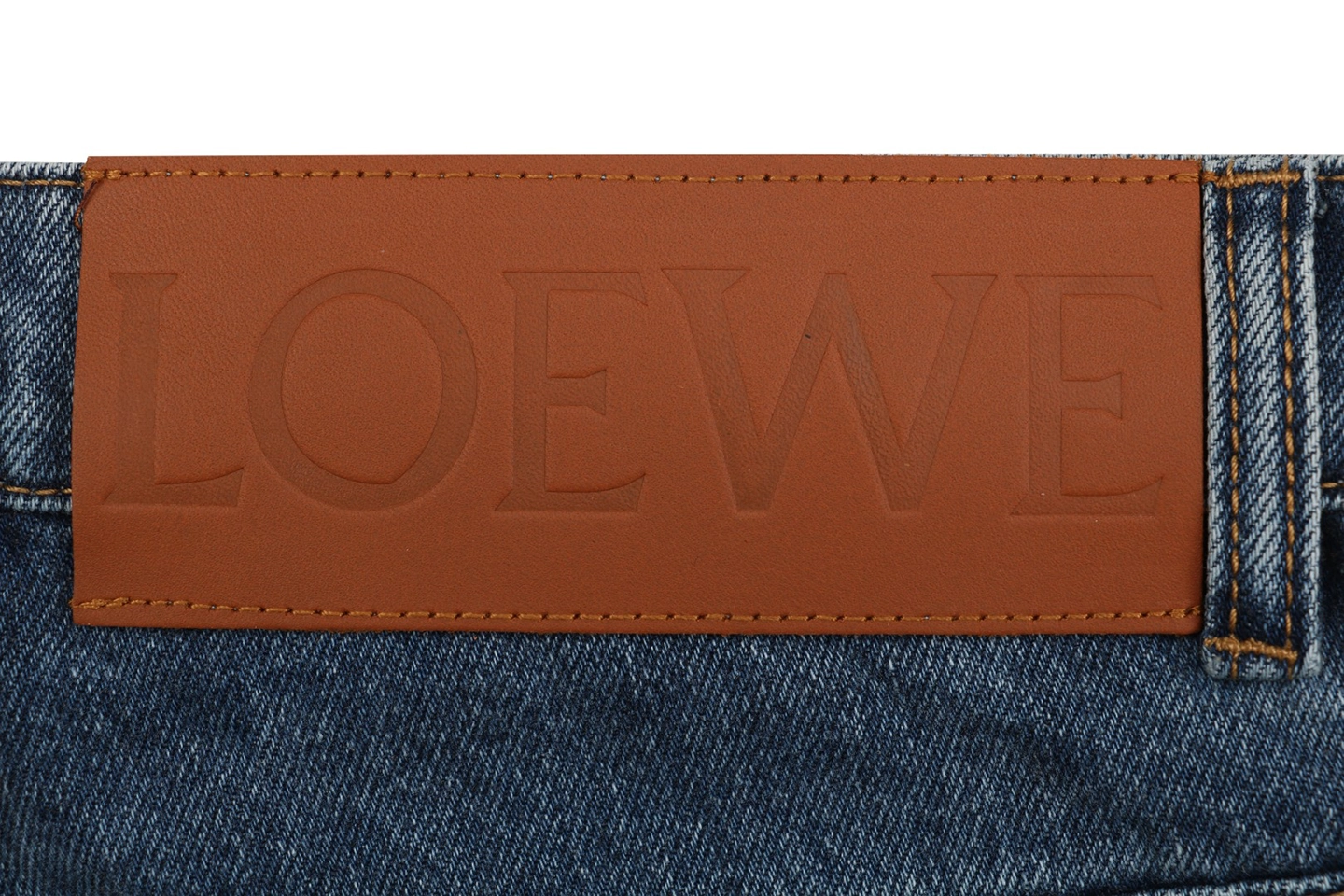 Loewe Anagram Knee Panel Denim Trousers Brand