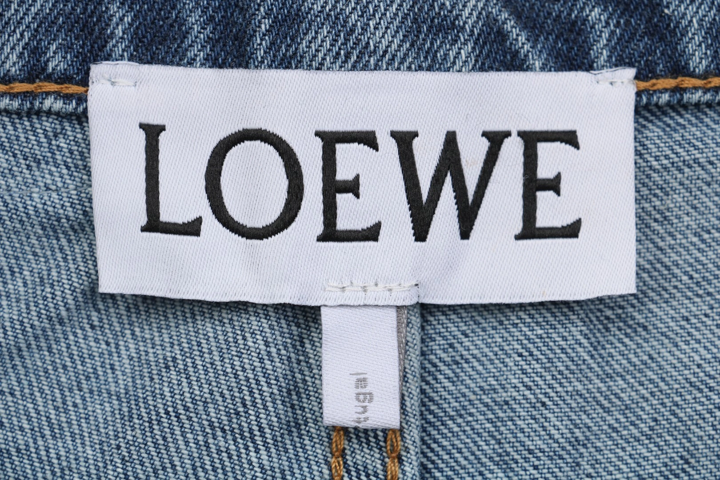 Loewe Anagram Knee Panel Denim Trousers Brand label