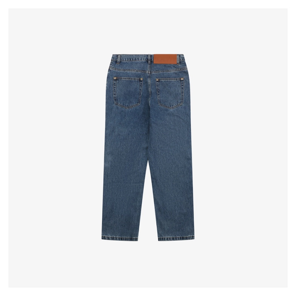 Loewe Anagram Knee Panel Denim Trousers Back view