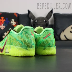 Nike Ja 3 “Zombie” basketball shoes, rear view with “TWELVE” embroidered heel detail