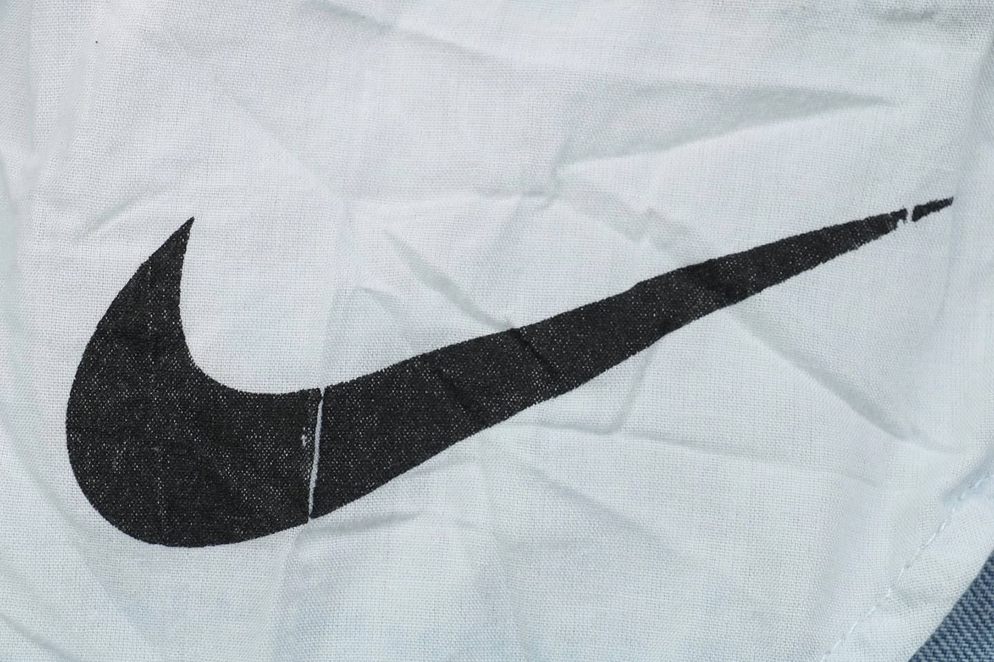 Nike Swoosh Embroidered Denim Trousers Brand