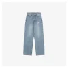 N1ke Swoosh Embroidered Denim Trousers
