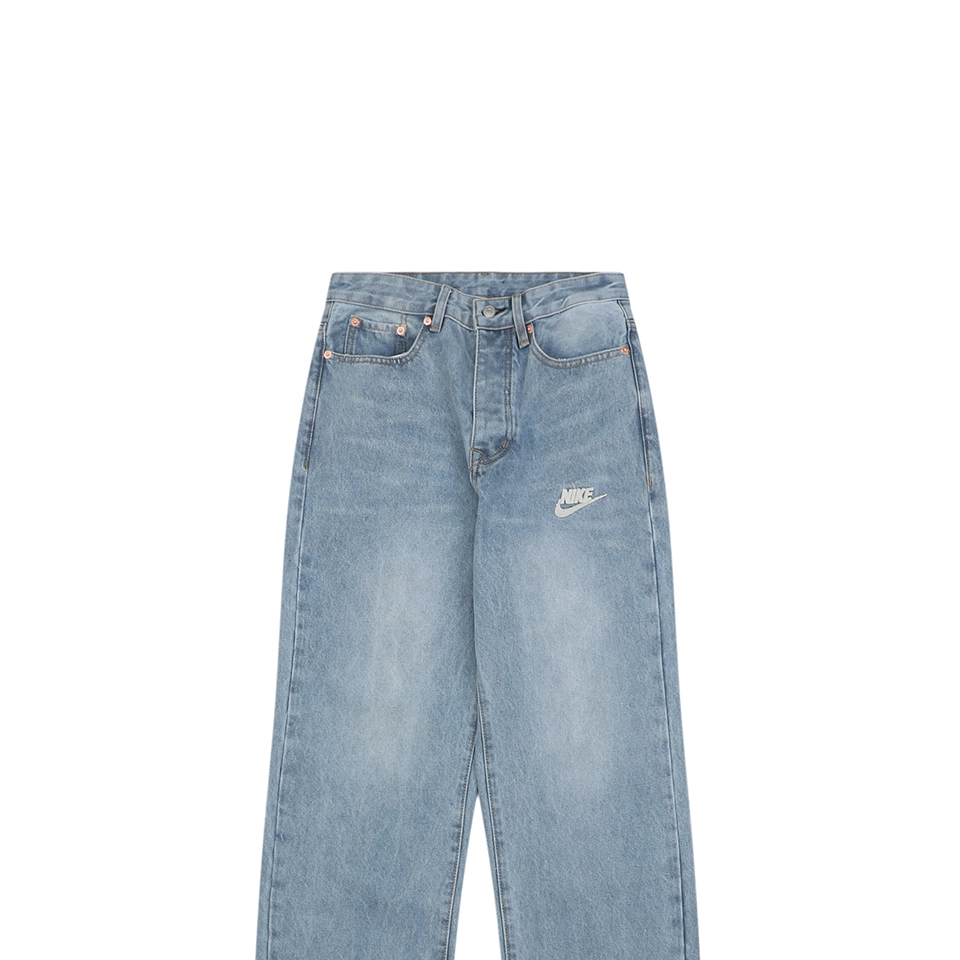 Nike Swoosh Embroidered Denim Trousers