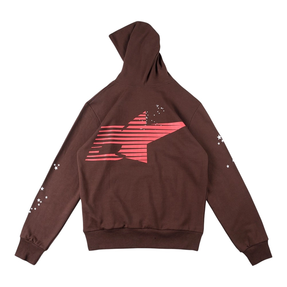 Sp5der Araignée Star Graphic Hoodie Back view