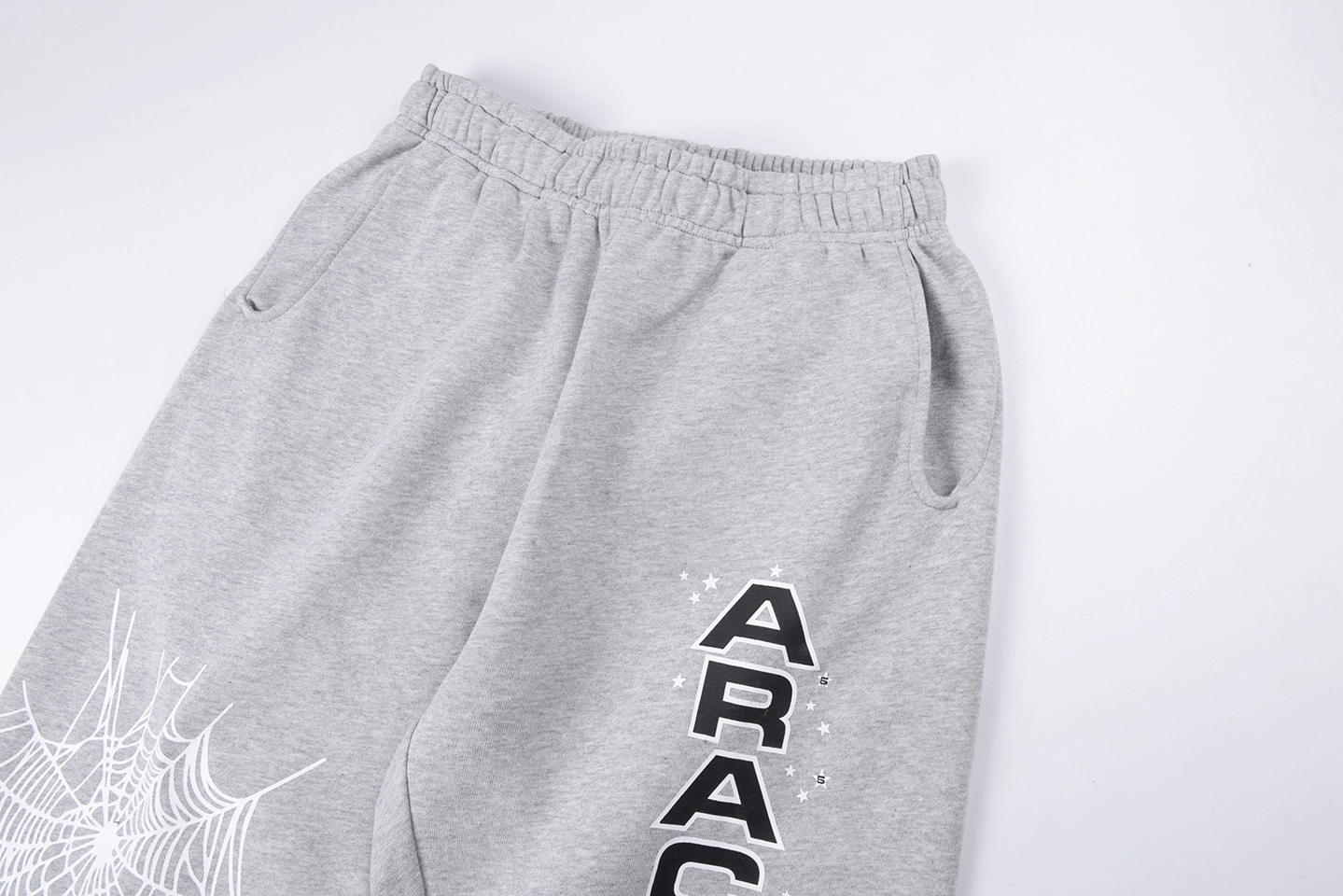Sp5der Ashweb Grey Arachnophobia Graphic Sweatpants4
