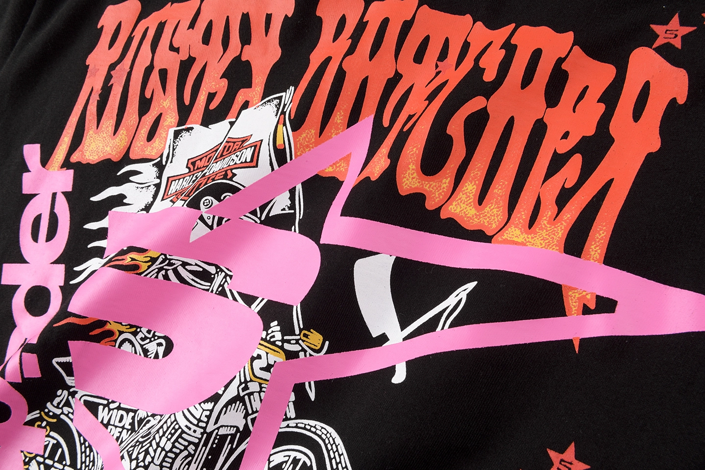 Sp5der Harley Riot Graphic T-Shirt3