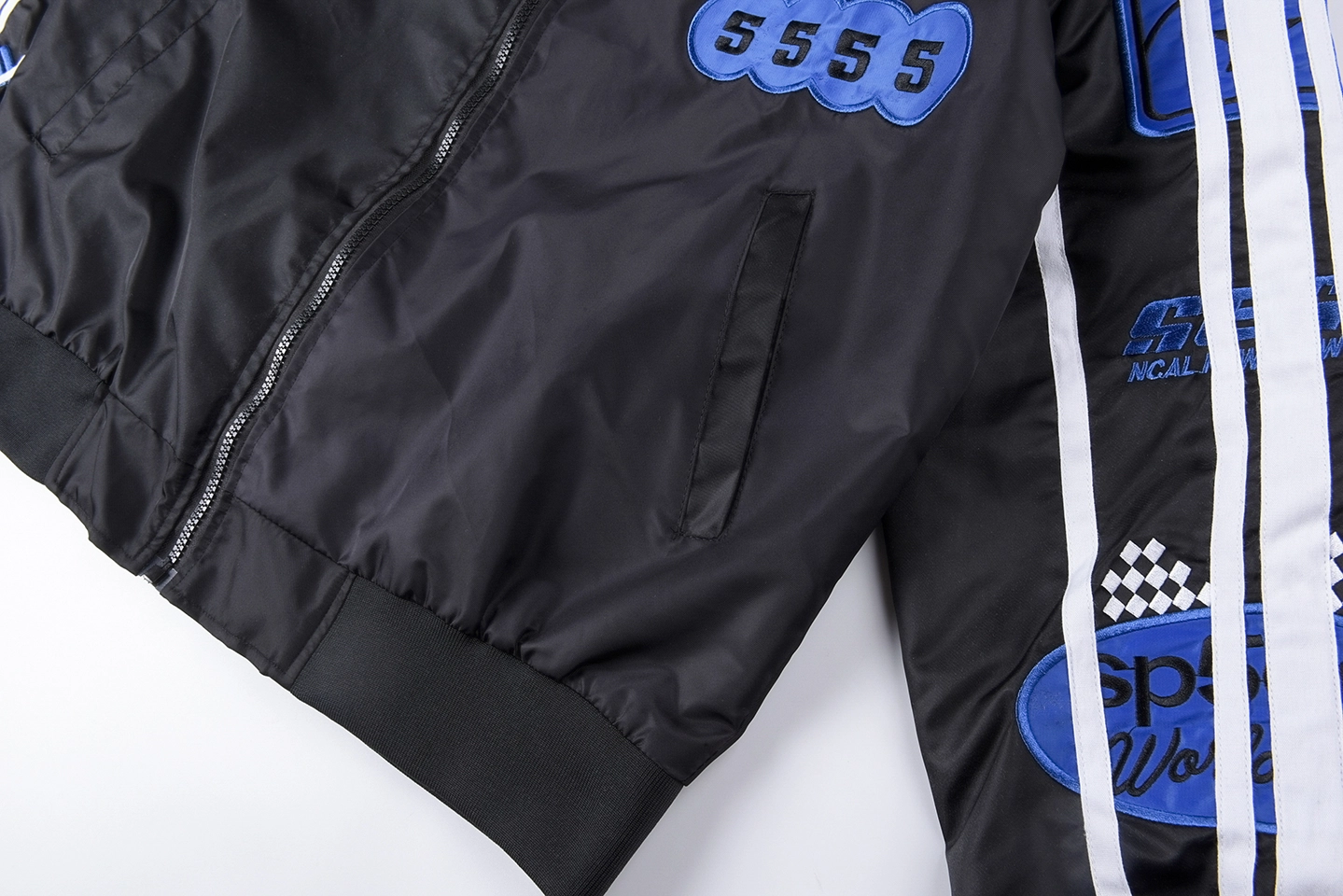 Sp5der Midnight Blue Five Racing Bomber Jacket10