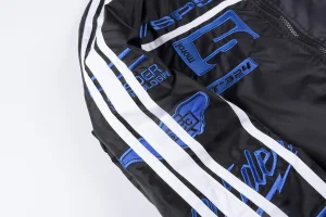 Sp5der Midnight Blue Five Racing Bomber Jacket4