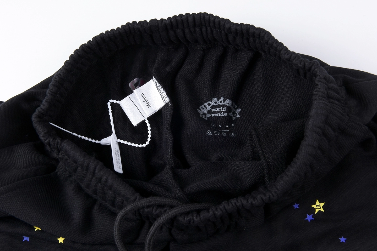 Sp5der Midnight Stardust Pink Script Sweatpants5