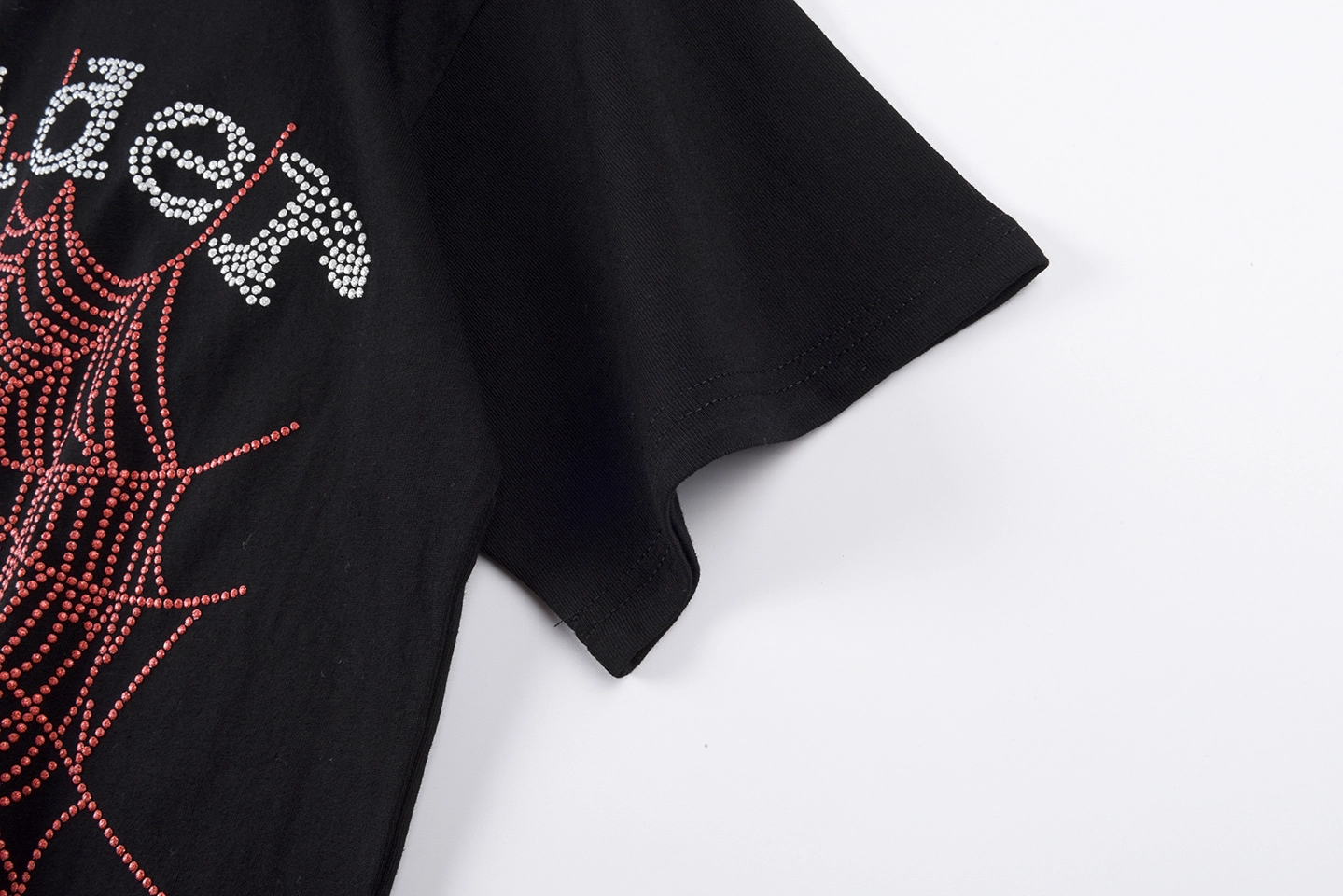 Sp5der Rhinestone Web Graphic T-Shirt9