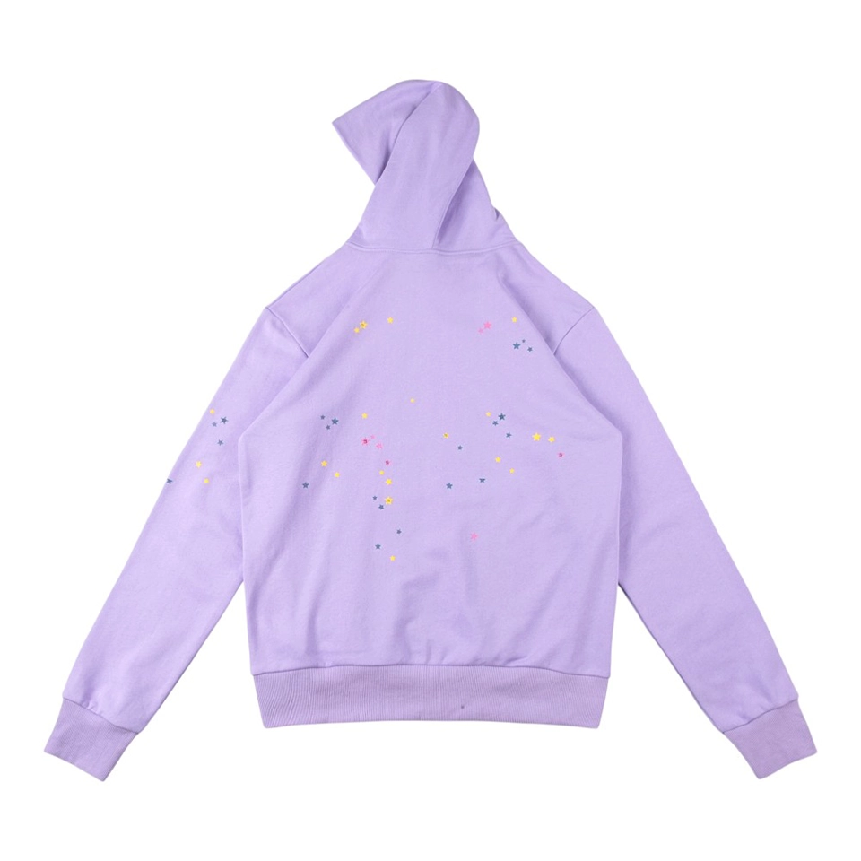 Sp5der Web Star Graphic Hoodie Back view