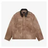 We11done Faux Suede Leather Collar Padded Jacket