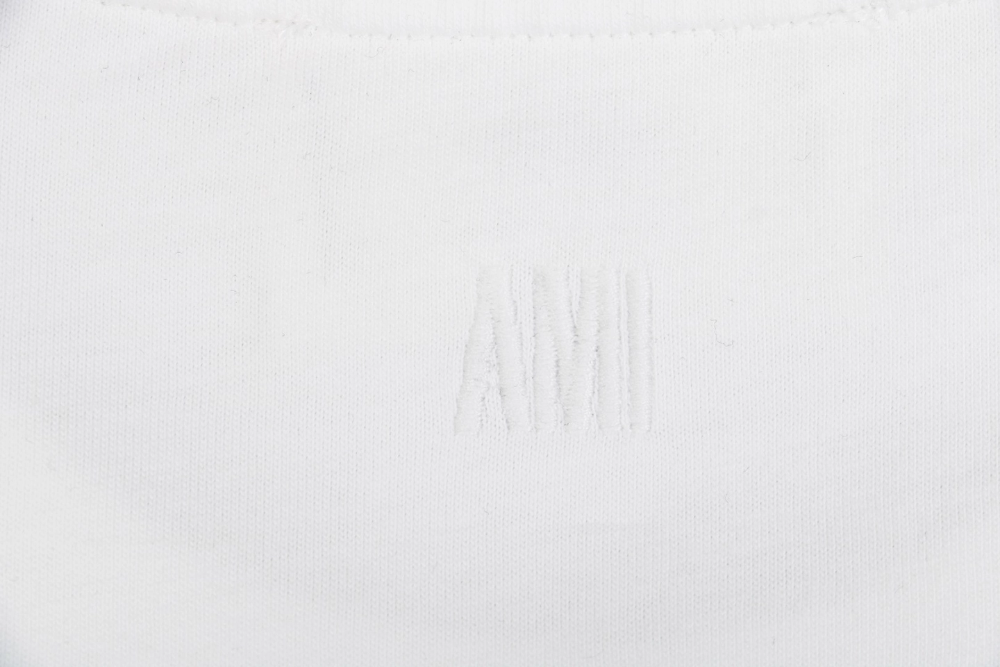 Ami Paris Ami de Cœur Embroidered T-Shirt White