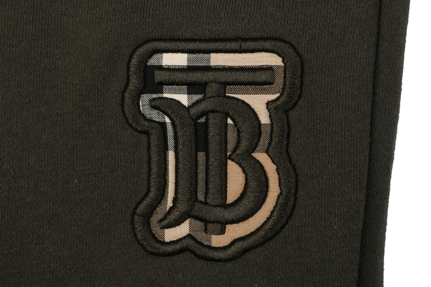 Burberry BT Logo Embroidered Cotton Sweatpants BT Brand