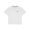 BBry Equestrian Knight Embroidered Cotton T-Shirt (White/Black)