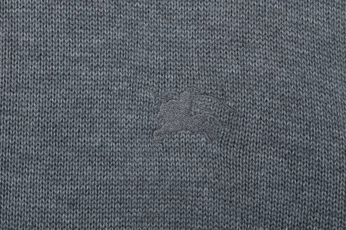 Burberry Equestrian Knight Embroidered Half-Zip Cashmere-Blend Sweater